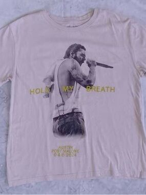Post Malone "Hold My Breath" Tour Tee - Light Beige / Tan